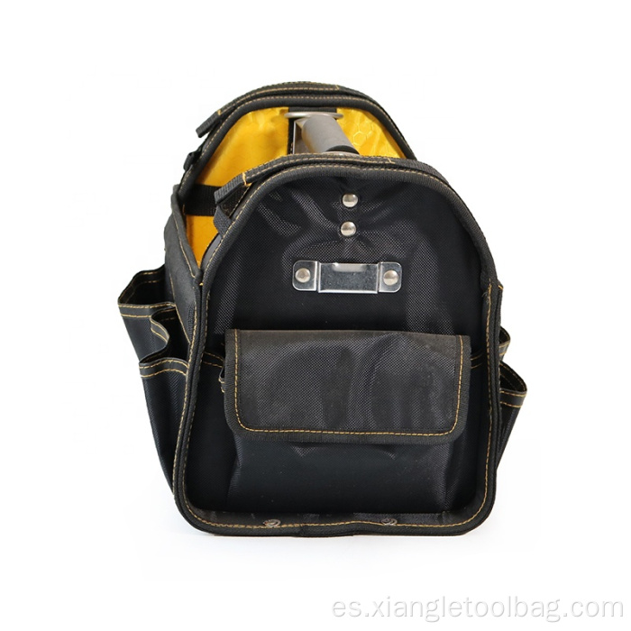 Bolsa de herramientas de bolso abierto con mango de acero inoxidable